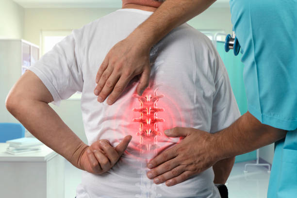 Spinal manipulation in a chiropractic clinic